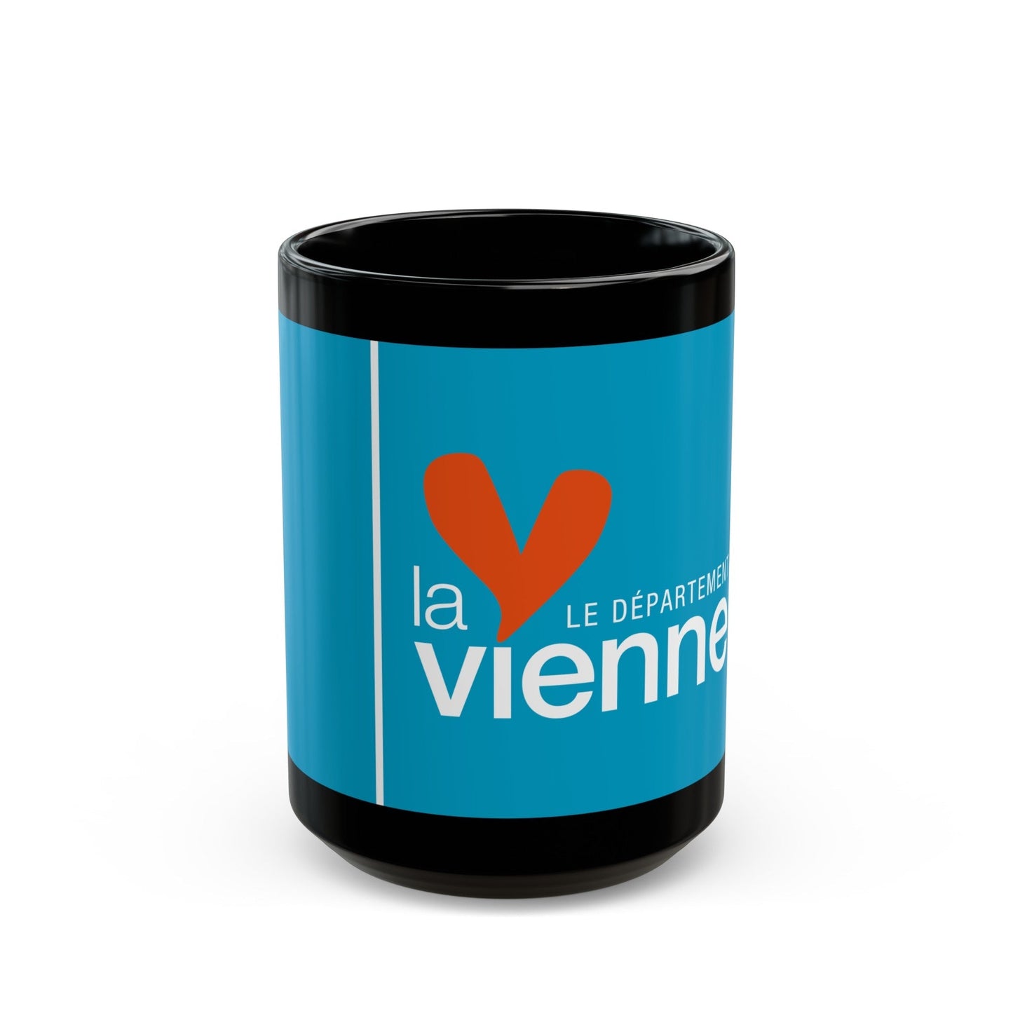 Flag of Vienne France - Black Coffee Mug-15oz-The Sticker Space