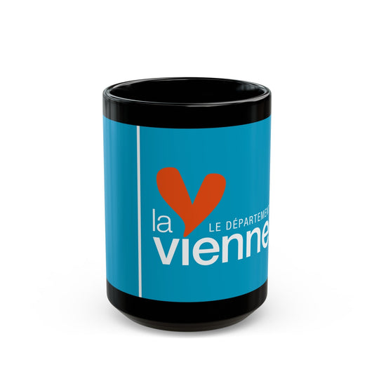 Flag of Vienne France - Black Coffee Mug-15oz-The Sticker Space