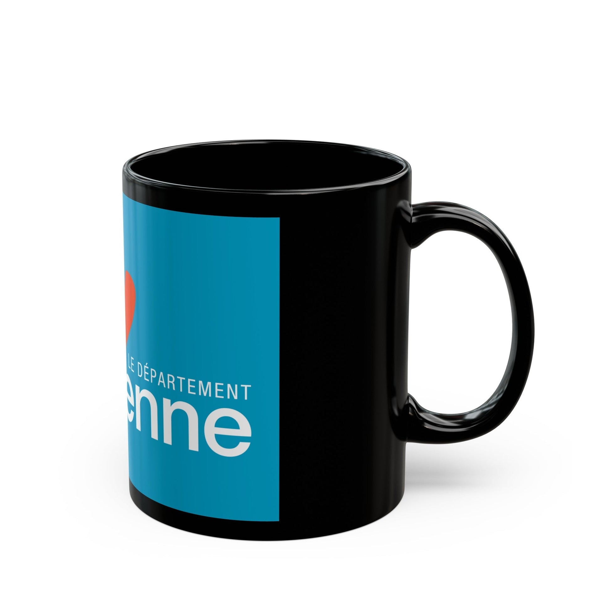 Flag of Vienne France - Black Coffee Mug-The Sticker Space