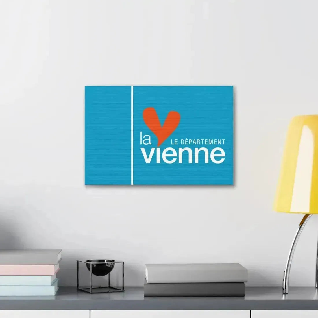 Flag of Vienne France - Canvas Wall Art - The Sticker Space