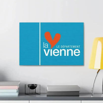 Flag of Vienne France - Canvas Wall Art - The Sticker Space