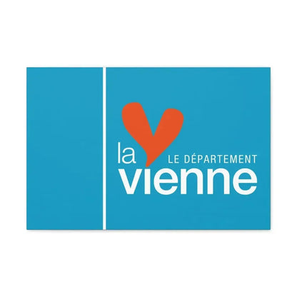 Flag of Vienne France - Canvas Wall Art - The Sticker Space