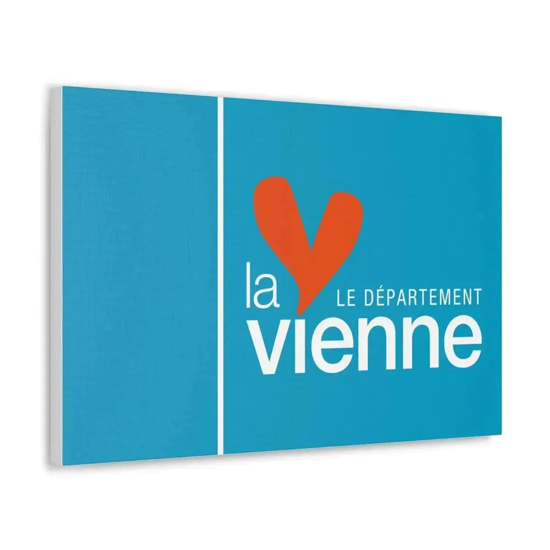 Flag of Vienne France - Canvas Wall Art - The Sticker Space