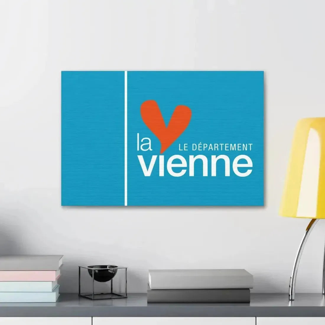 Flag of Vienne France - Canvas Wall Art - The Sticker Space