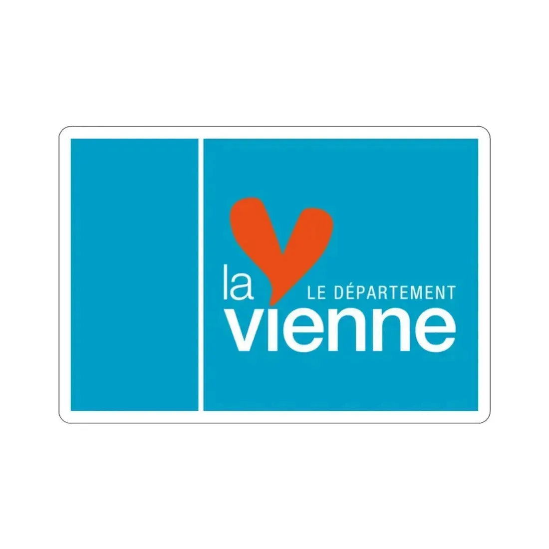 Flag of Vienne France STICKER Vinyl Die-Cut Decal 2 Inch - The Sticker Space