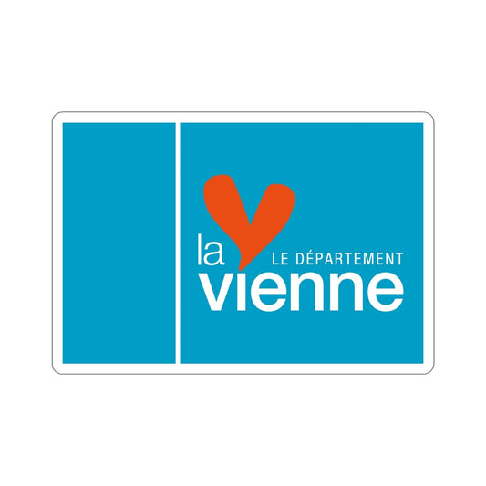 Flag of Vienne France STICKER Vinyl Die-Cut Decal-6 Inch-The Sticker Space