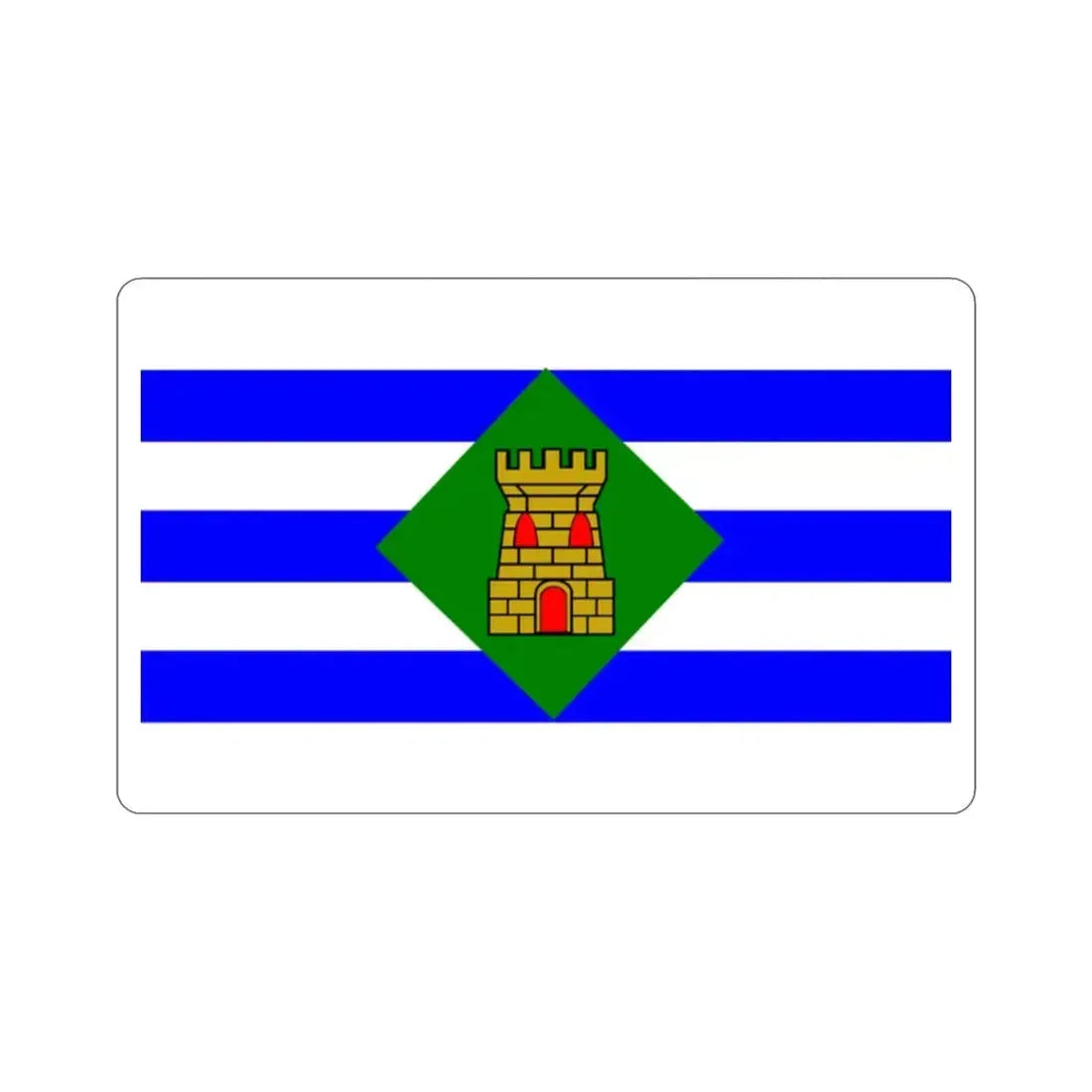 Flag of Vieques Puerto Rico STICKER Vinyl Die-Cut Decal 2 Inch - The Sticker Space