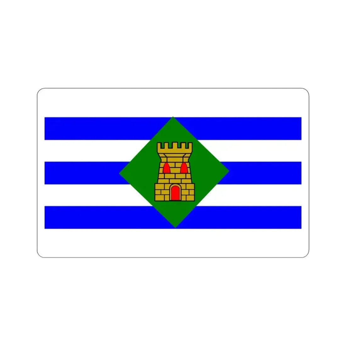 Flag of Vieques Puerto Rico STICKER Vinyl Die-Cut Decal 3 Inch - The Sticker Space