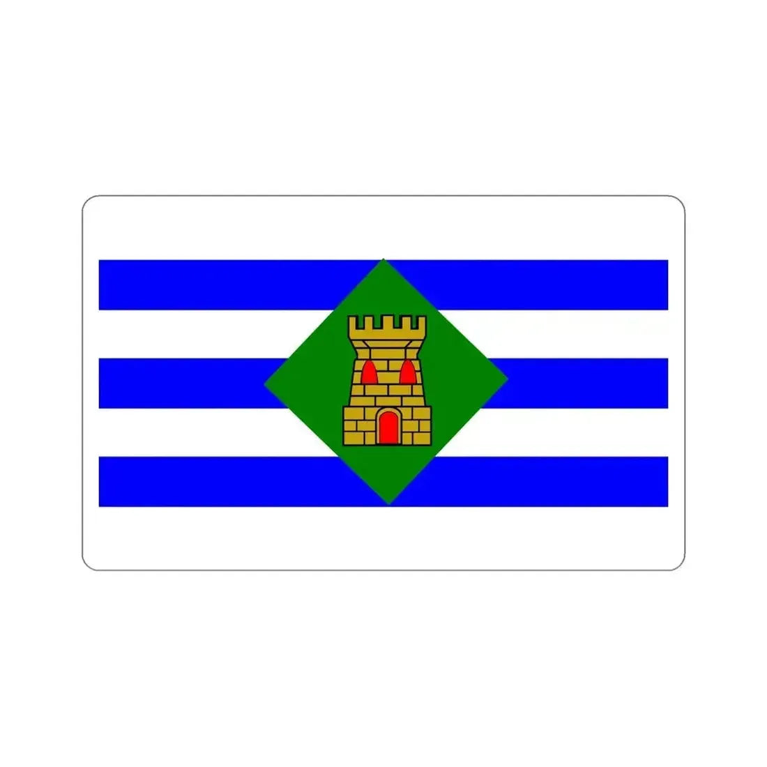 Flag of Vieques Puerto Rico STICKER Vinyl Die-Cut Decal 6 Inch - The Sticker Space
