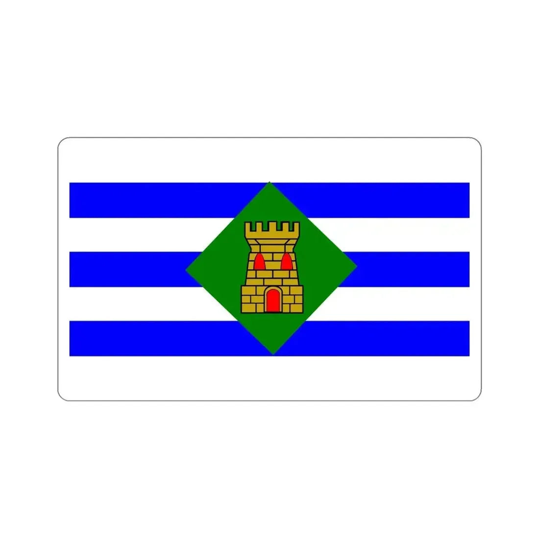 Flag of Vieques Puerto Rico STICKER Vinyl Die-Cut Decal - The Sticker Space