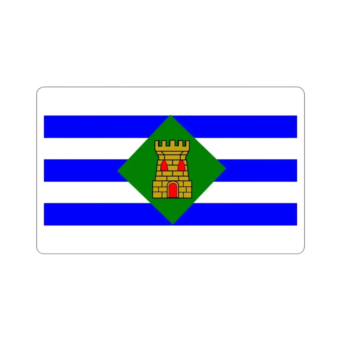 Flag of Vieques Puerto Rico STICKER Vinyl Die-Cut Decal - The Sticker Space