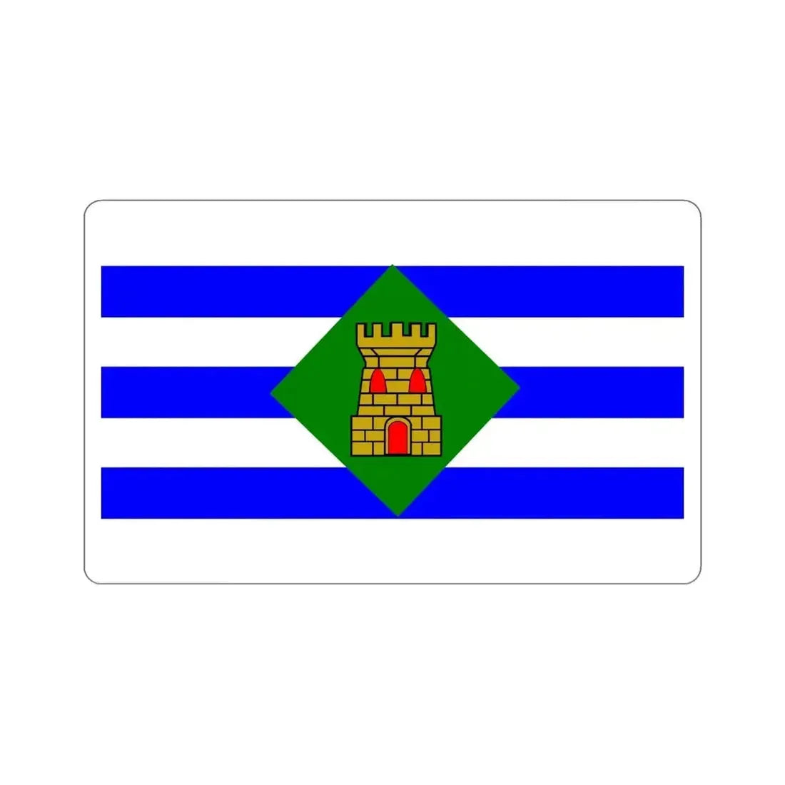 Flag of Vieques Puerto Rico STICKER Vinyl Die-Cut Decal - The Sticker Space