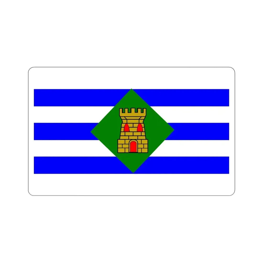 Flag of Vieques Puerto Rico STICKER Vinyl Die-Cut Decal - The Sticker Space