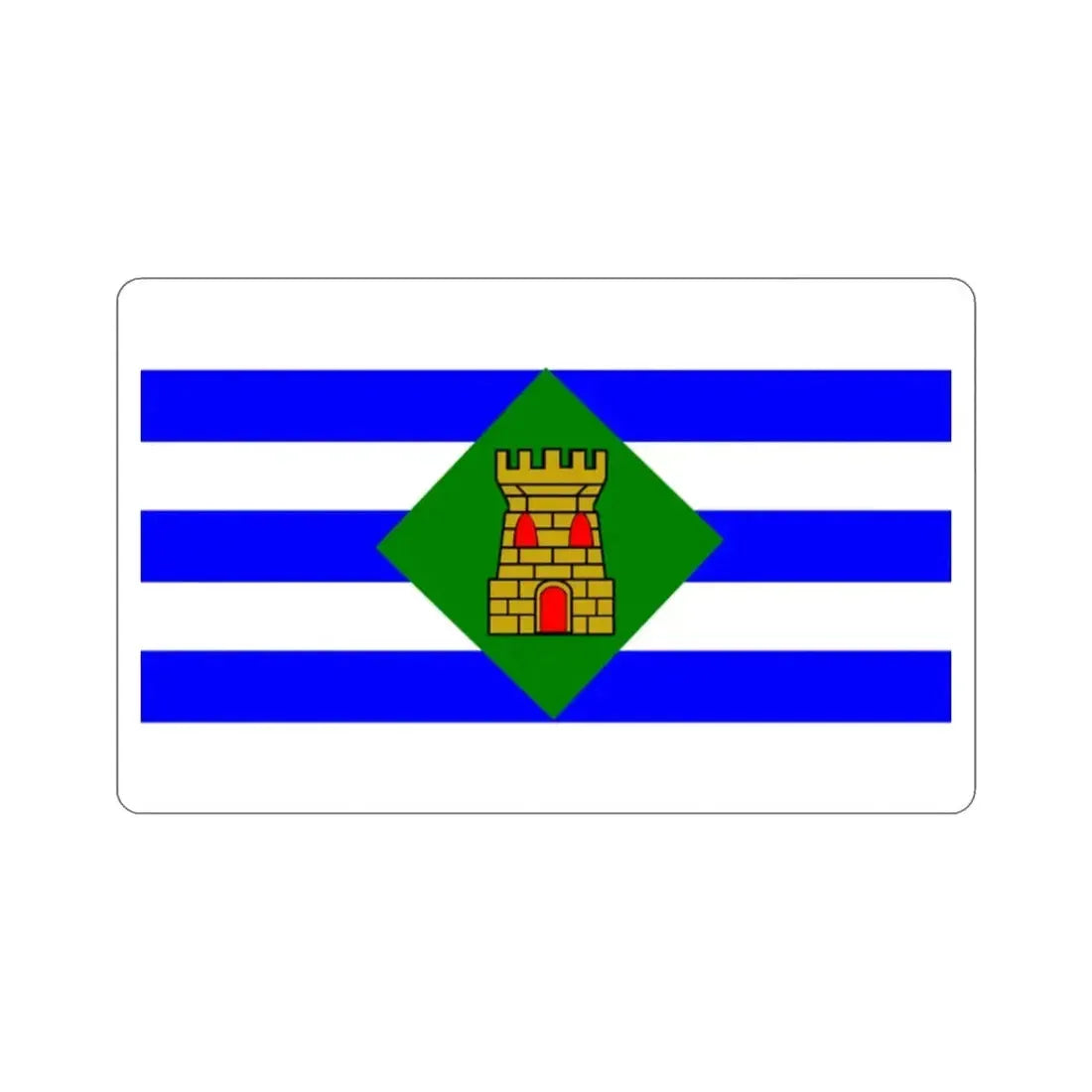 Flag of Vieques Puerto Rico STICKER Vinyl Die-Cut Decal - The Sticker Space