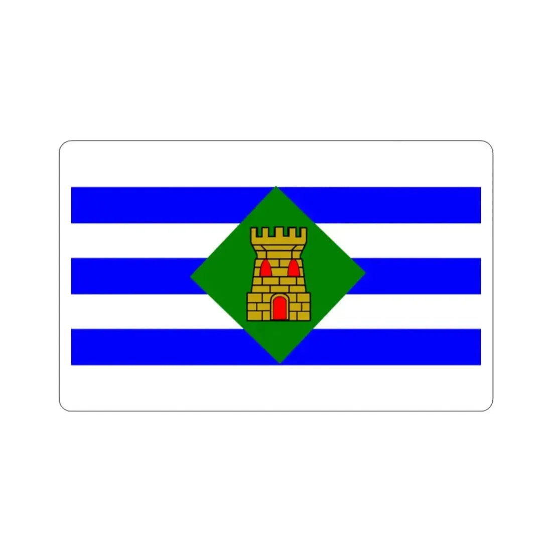 Flag of Vieques Puerto Rico STICKER Vinyl Die-Cut Decal - The Sticker Space