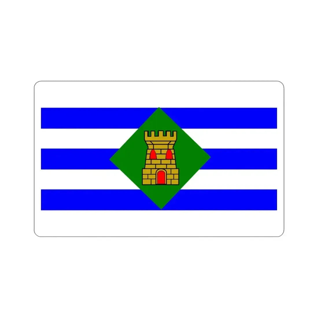 Flag of Vieques Puerto Rico STICKER Vinyl Die-Cut Decal - The Sticker Space