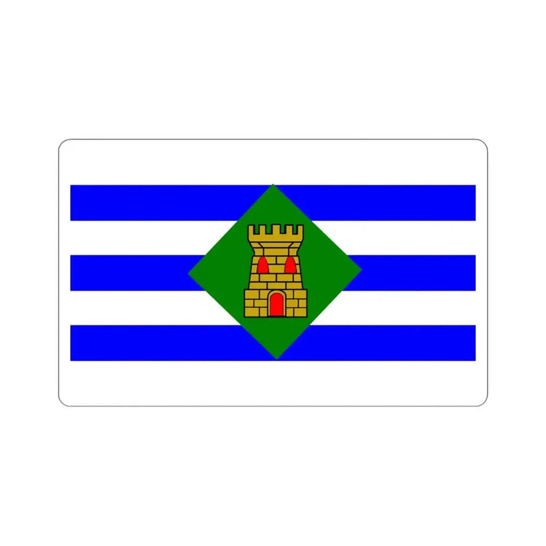 Flag of Vieques Puerto Rico STICKER Vinyl Die-Cut Decal - The Sticker Space