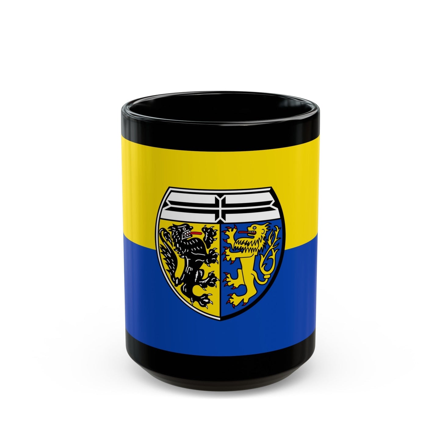 Flag of Viersen Germany - Black Coffee Mug-15oz-The Sticker Space