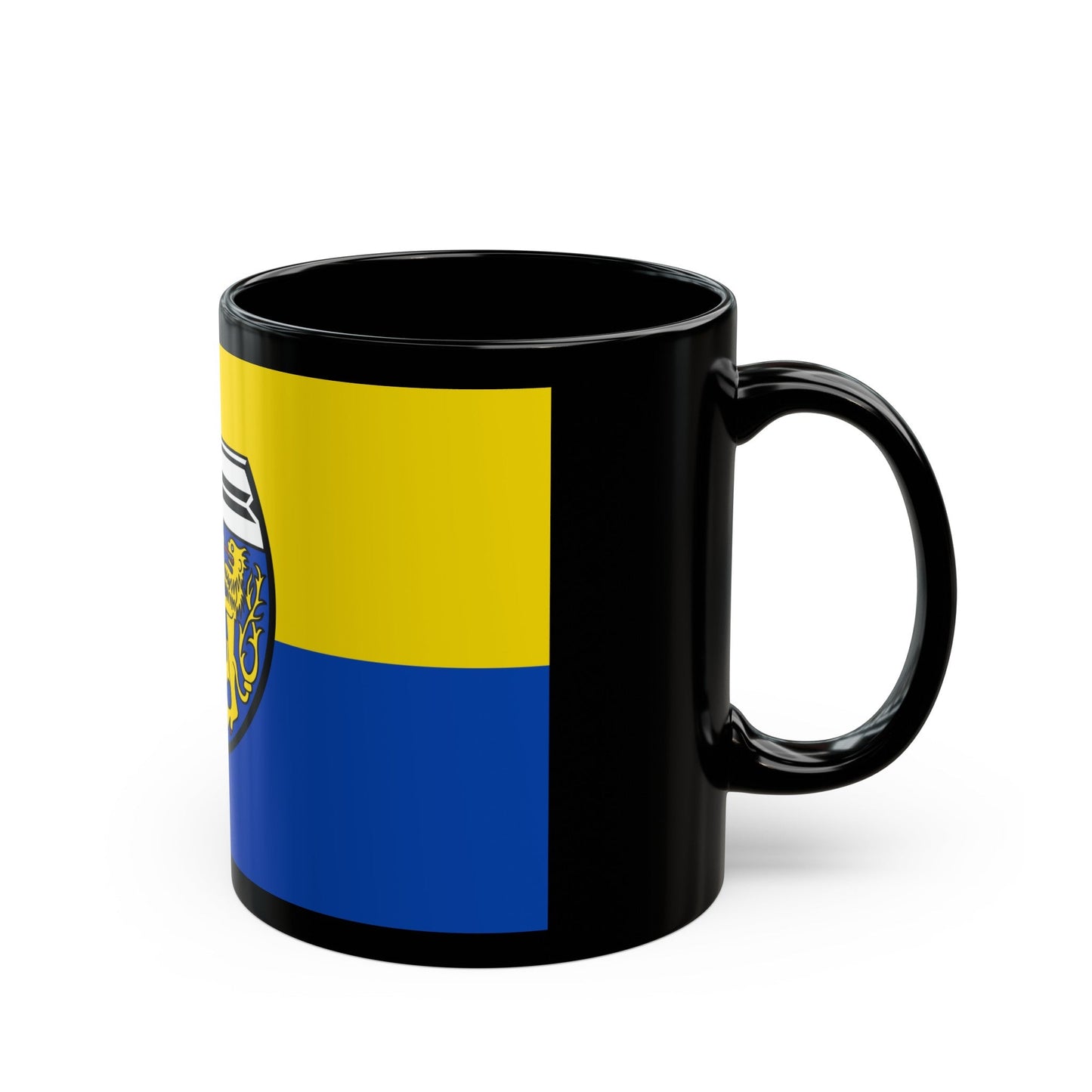 Flag of Viersen Germany - Black Coffee Mug-The Sticker Space