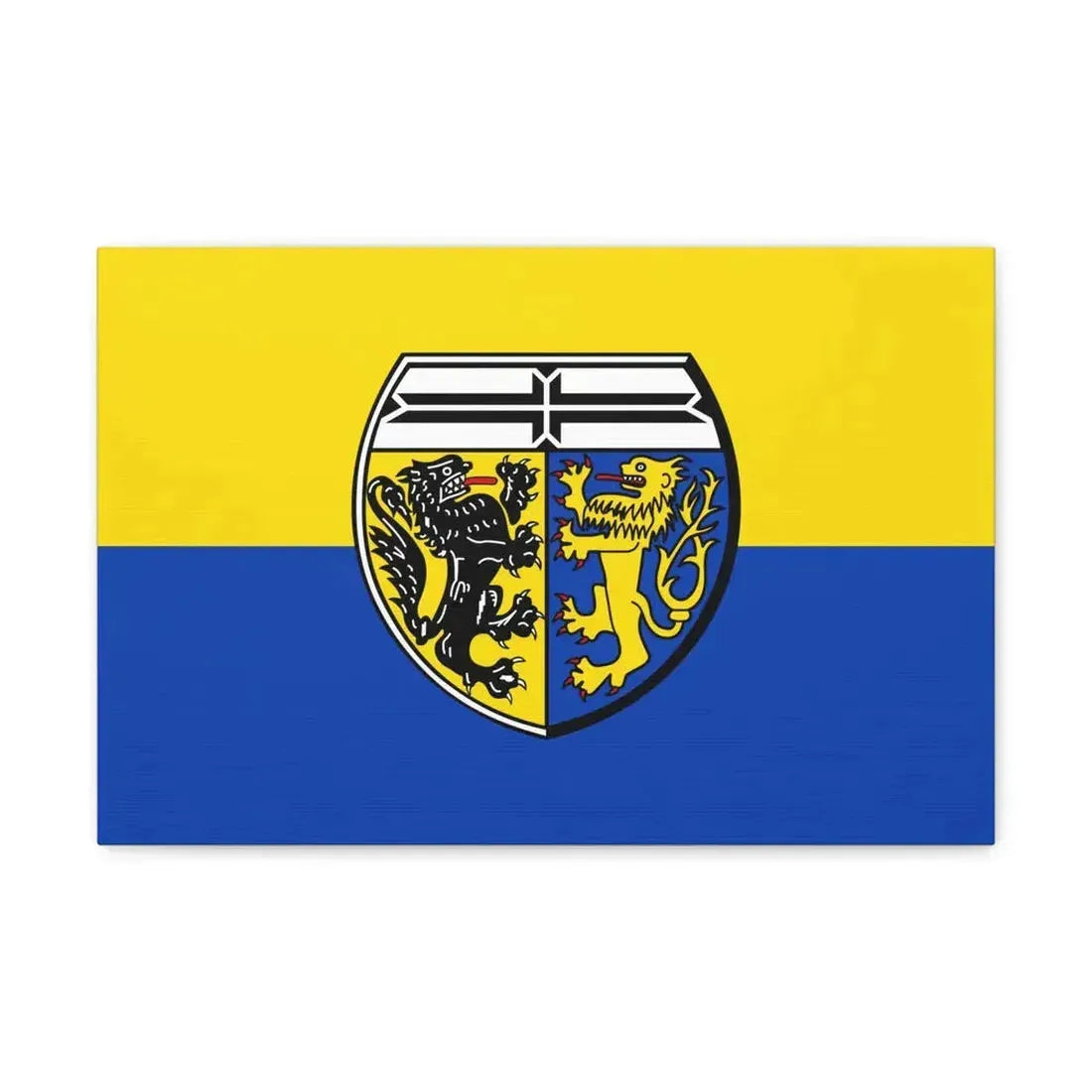 Flag of Viersen Germany - Canvas Wall Art 18″ x 12″ 1.25" - The Sticker Space