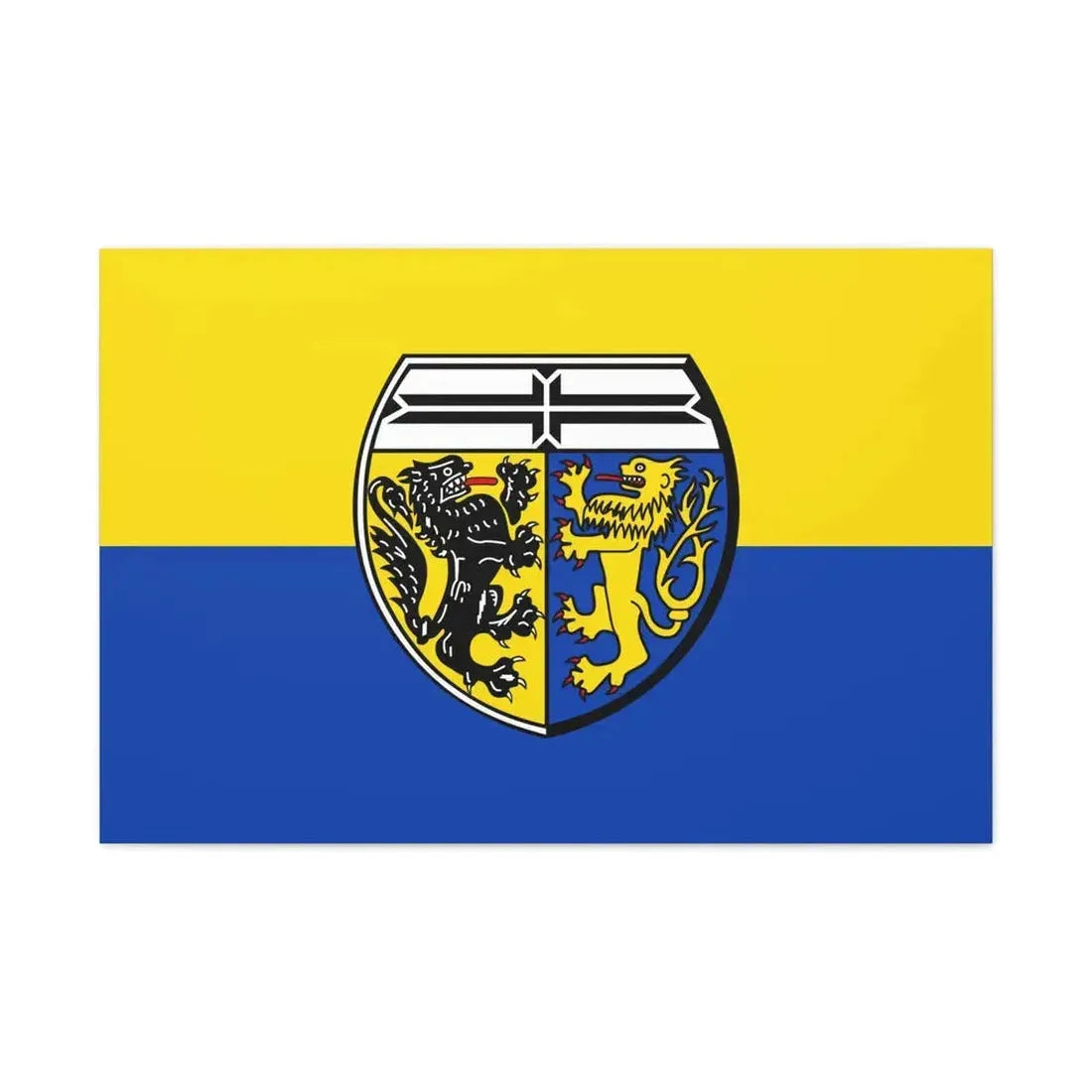 Flag of Viersen Germany - Canvas Wall Art 36" x 24" 1.25" - The Sticker Space
