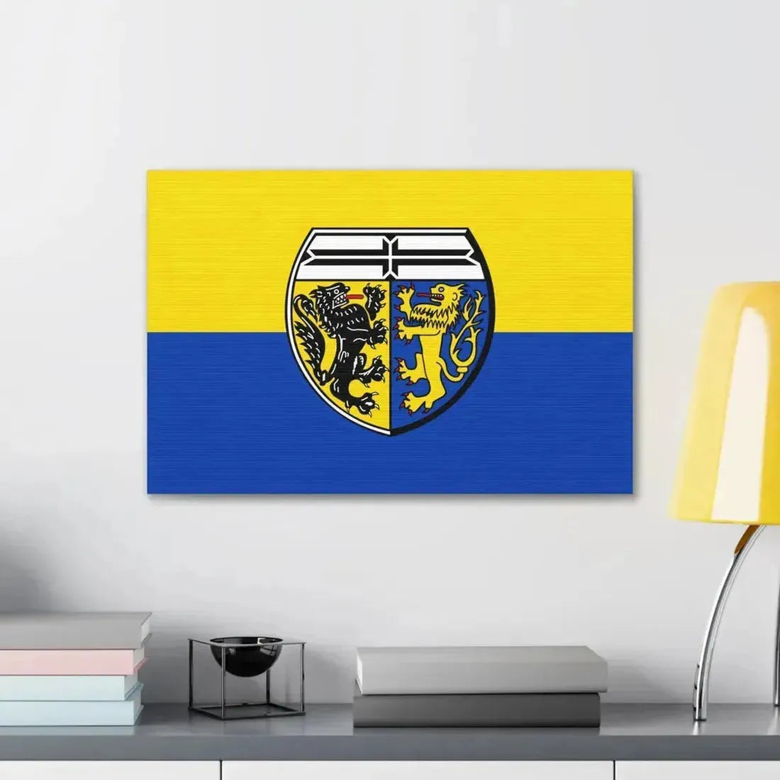 Flag of Viersen Germany - Canvas Wall Art - The Sticker Space