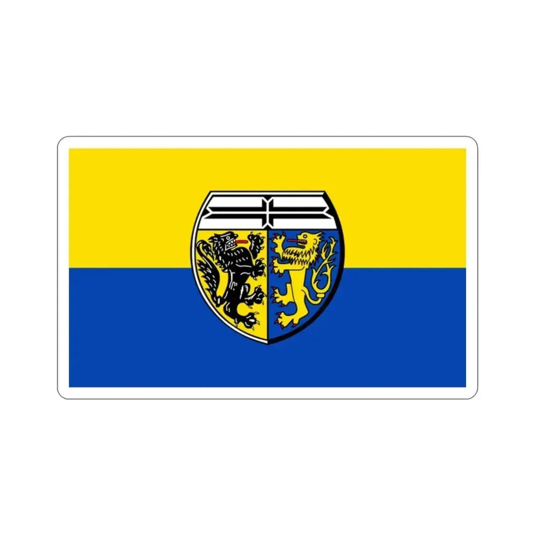 Flag of Viersen Germany STICKER Vinyl Die-Cut Decal 2 Inch - The Sticker Space
