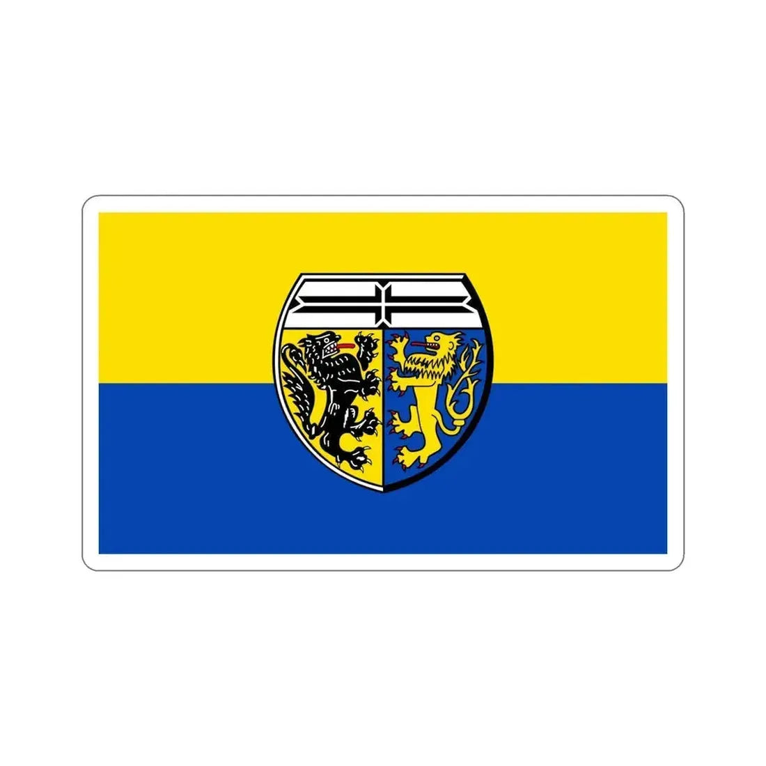 Flag of Viersen Germany STICKER Vinyl Die-Cut Decal 5 Inch - The Sticker Space