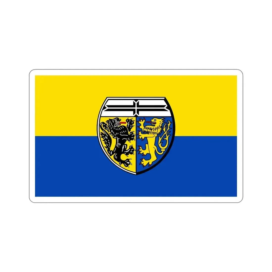 Flag of Viersen Germany STICKER Vinyl Die-Cut Decal 6 Inch - The Sticker Space