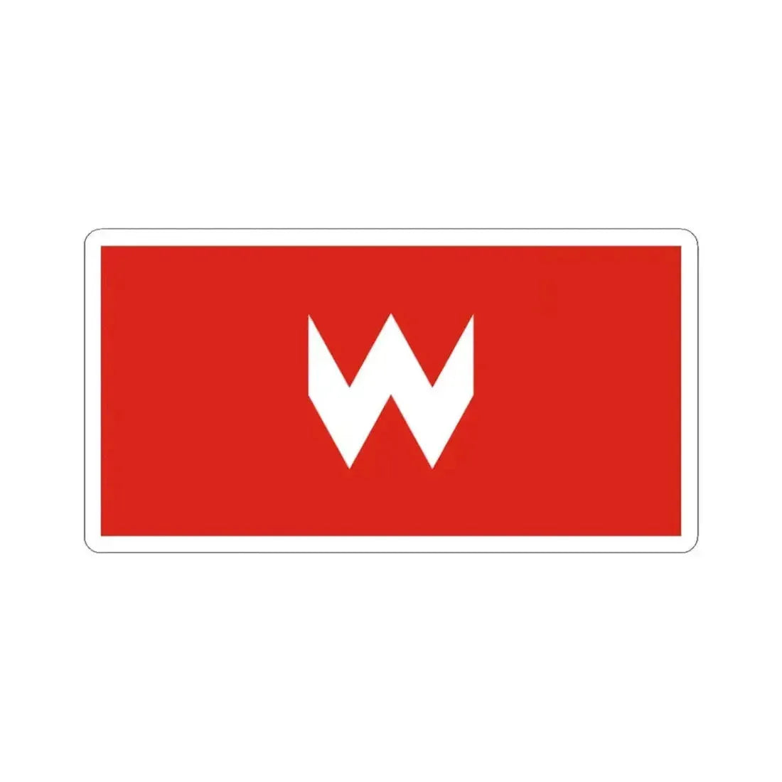 Flag of Vietka Belarus (Belarus) STICKER Vinyl Kiss-Cut Decal 3 Inch White - The Sticker Space