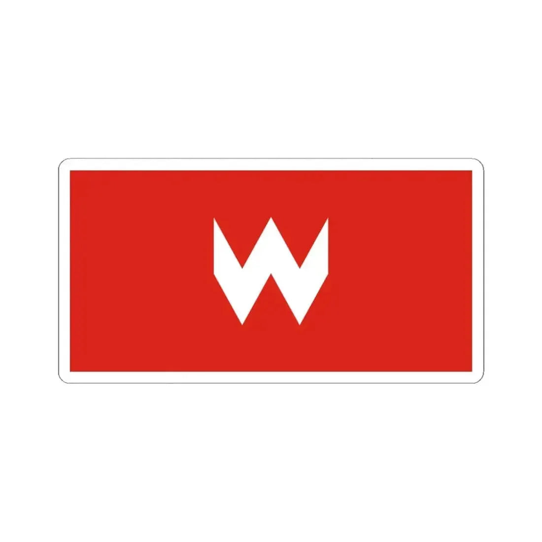 Flag of Vietka Belarus (Belarus) STICKER Vinyl Kiss-Cut Decal 4 Inch White - The Sticker Space