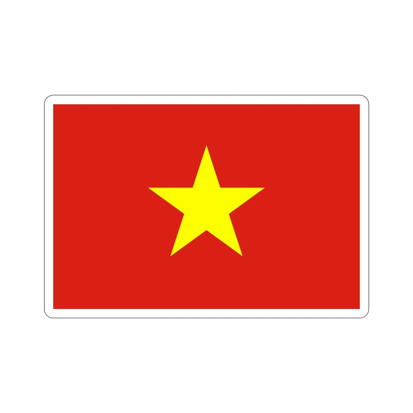 Flag of Vietnam STICKER Vinyl Die-Cut Decal-4 Inch-The Sticker Space