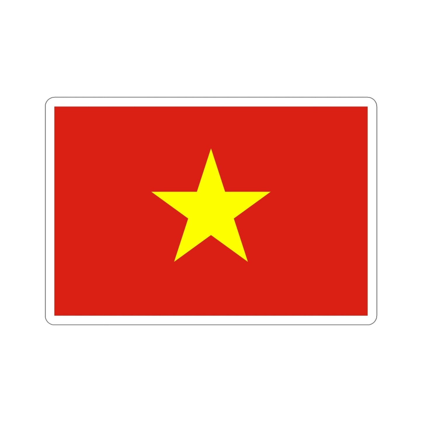 Flag of Vietnam STICKER Vinyl Die-Cut Decal-6 Inch-The Sticker Space