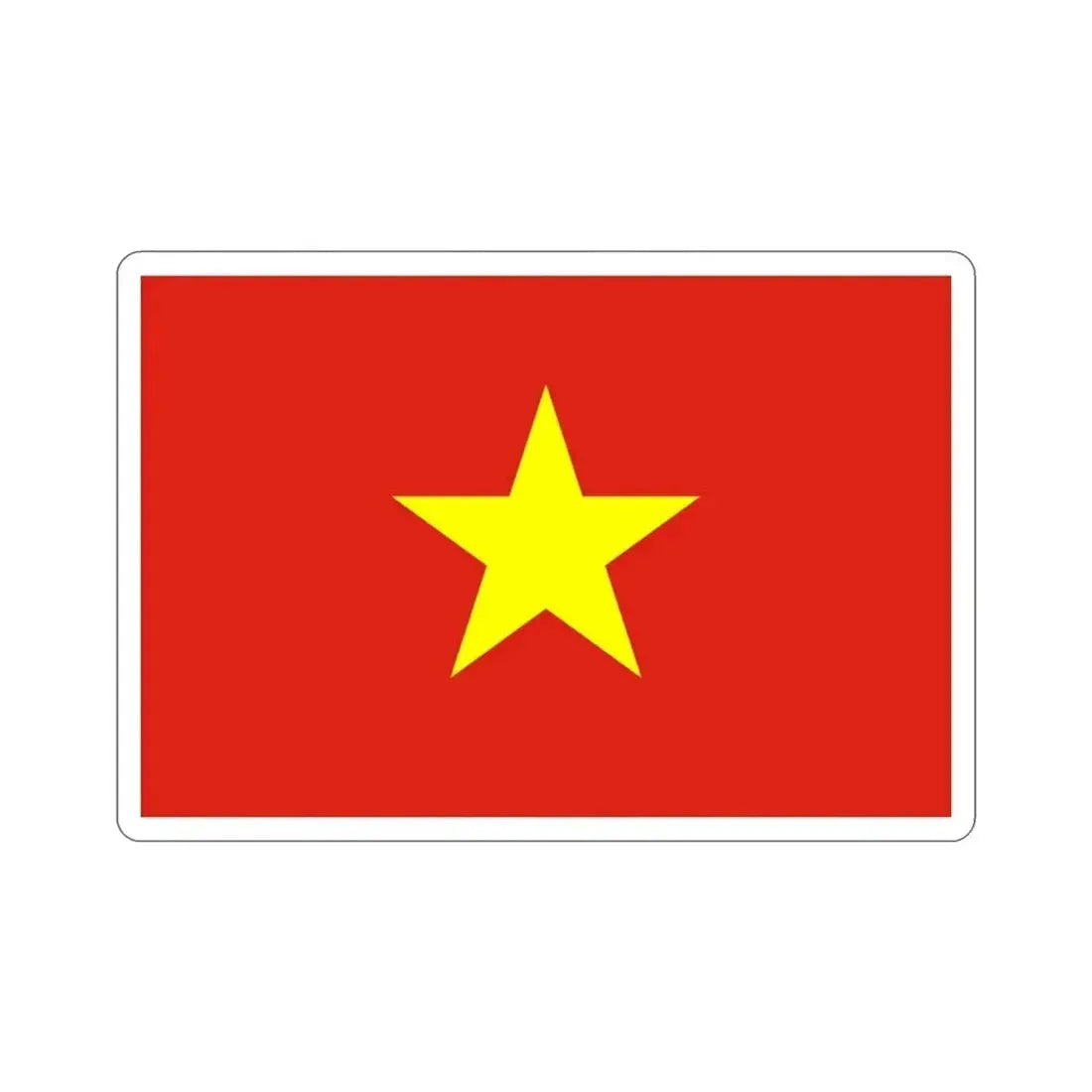 Flag of Vietnam STICKER Vinyl Die-Cut Decal - The Sticker Space