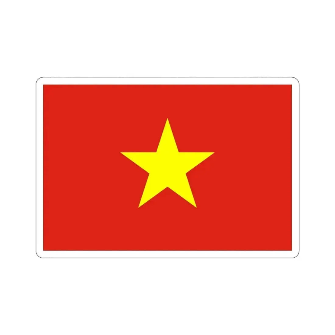 Flag of Vietnam STICKER Vinyl Die-Cut Decal - The Sticker Space