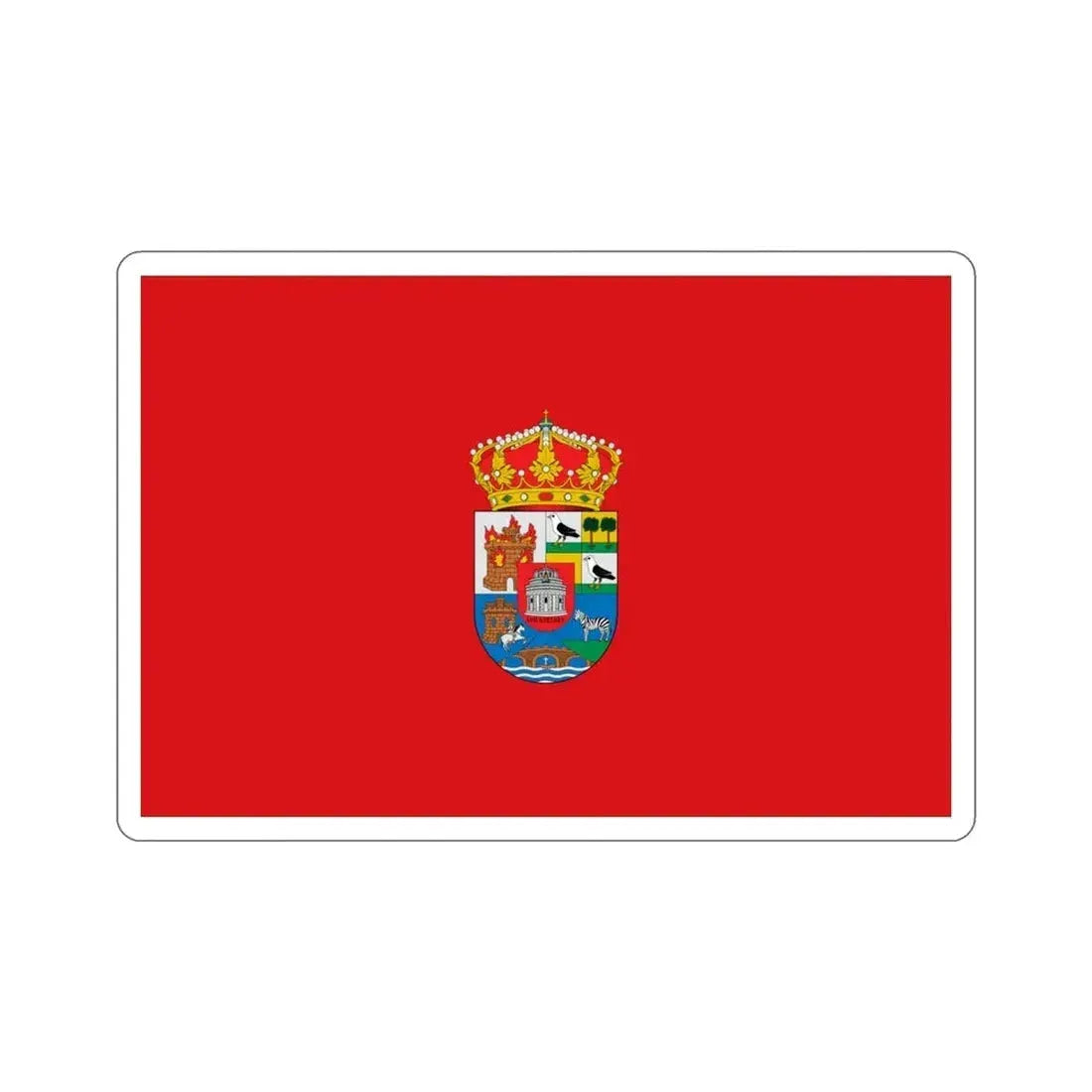 Flag of Ávila Spain STICKER Vinyl Die-Cut Decal 4 Inch - The Sticker Space