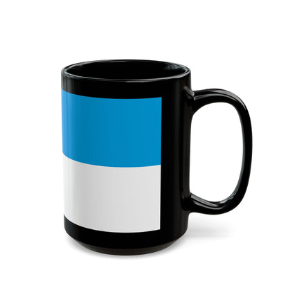 Flag of Viljandi Estonia - Black Coffee Mug-The Sticker Space