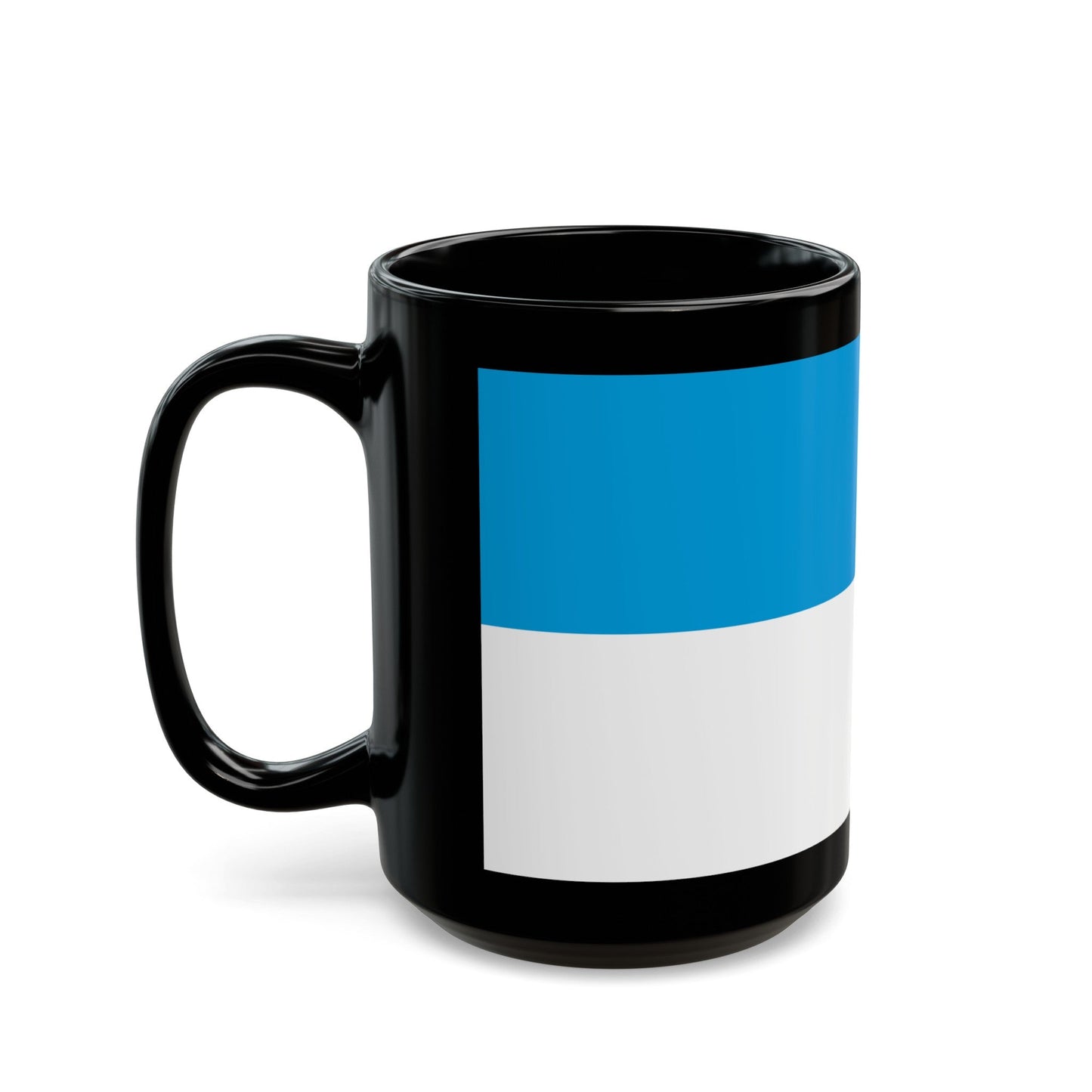 Flag of Viljandi Estonia - Black Coffee Mug-The Sticker Space