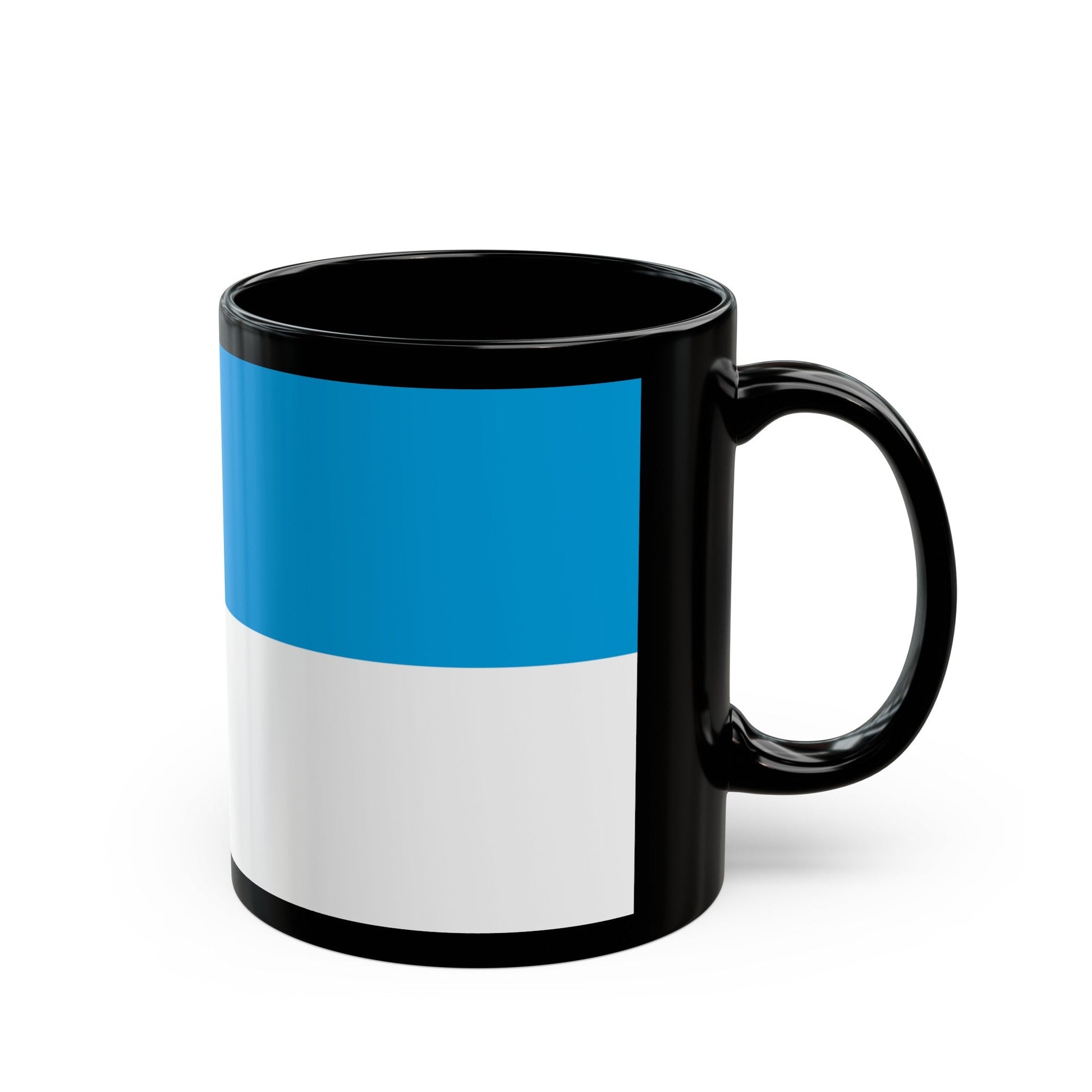 Flag of Viljandi Estonia - Black Coffee Mug-The Sticker Space