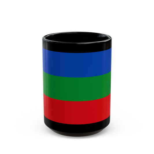 Flag of Villavicencio Meta Colombia - Black Coffee Mug-15oz-The Sticker Space