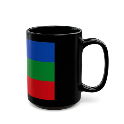 Flag of Villavicencio Meta Colombia - Black Coffee Mug-The Sticker Space