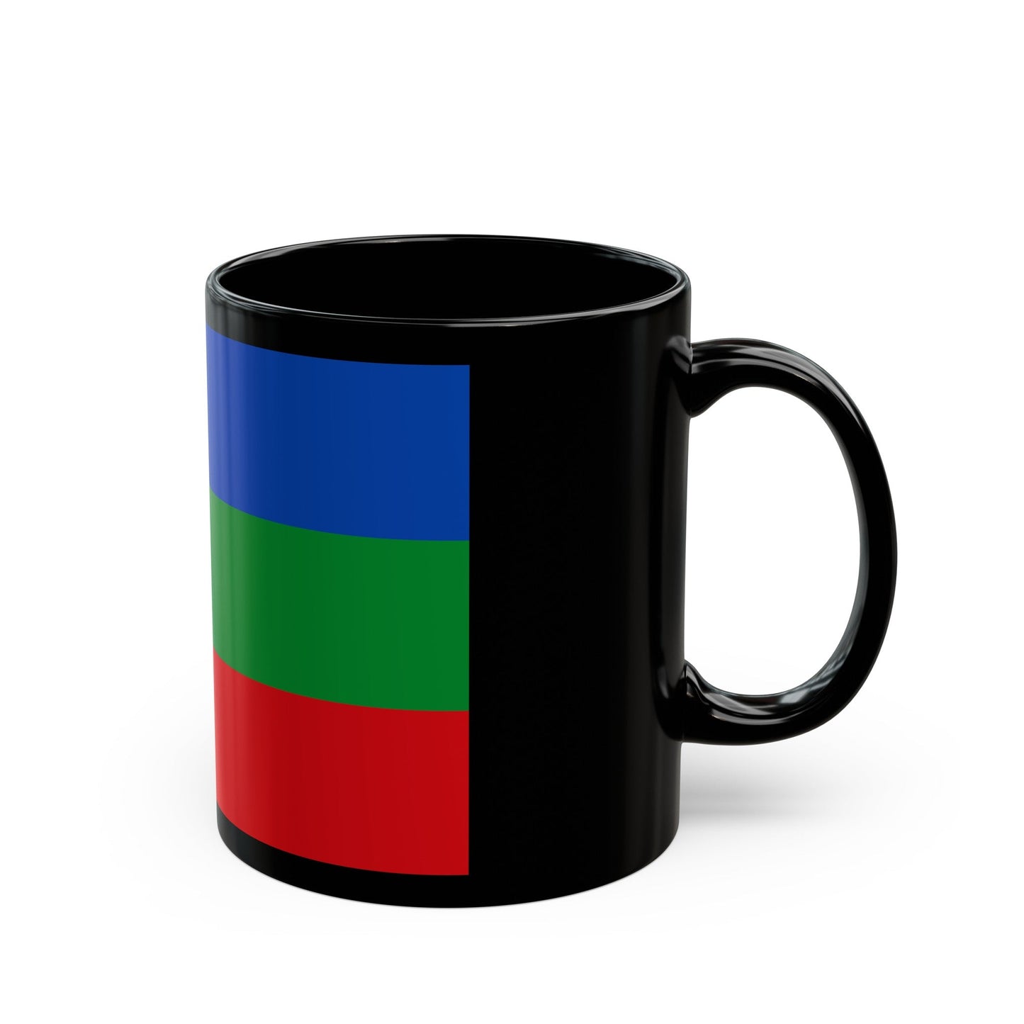 Flag of Villavicencio Meta Colombia - Black Coffee Mug-The Sticker Space