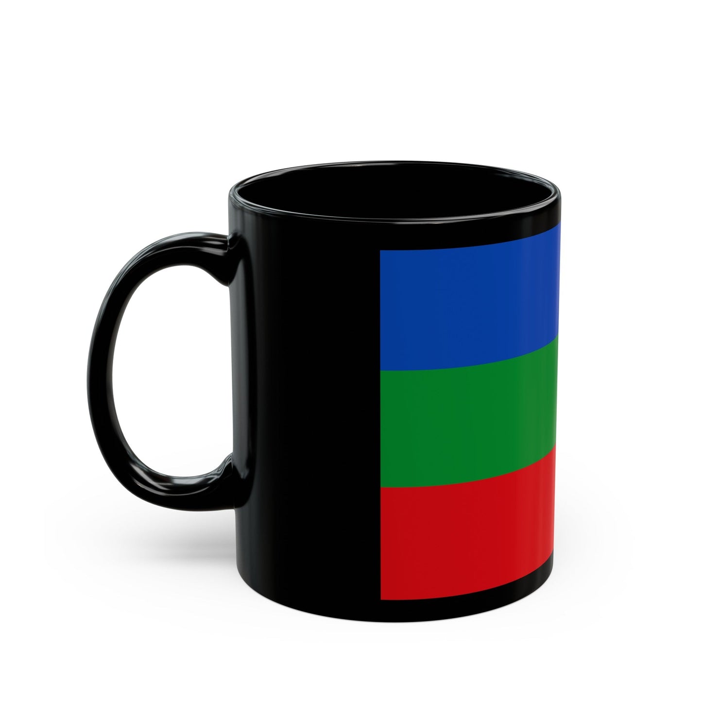 Flag of Villavicencio Meta Colombia - Black Coffee Mug-The Sticker Space