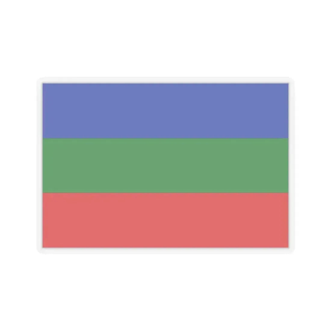 Flag of Villavicencio Meta Colombia - STICKER Vinyl Kiss-Cut Decal 2 Inch Transparent - The Sticker Space