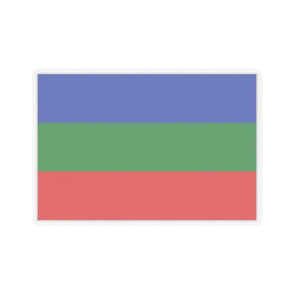 Flag of Villavicencio Meta Colombia - STICKER Vinyl Kiss-Cut Decal 3 Inch Transparent - The Sticker Space