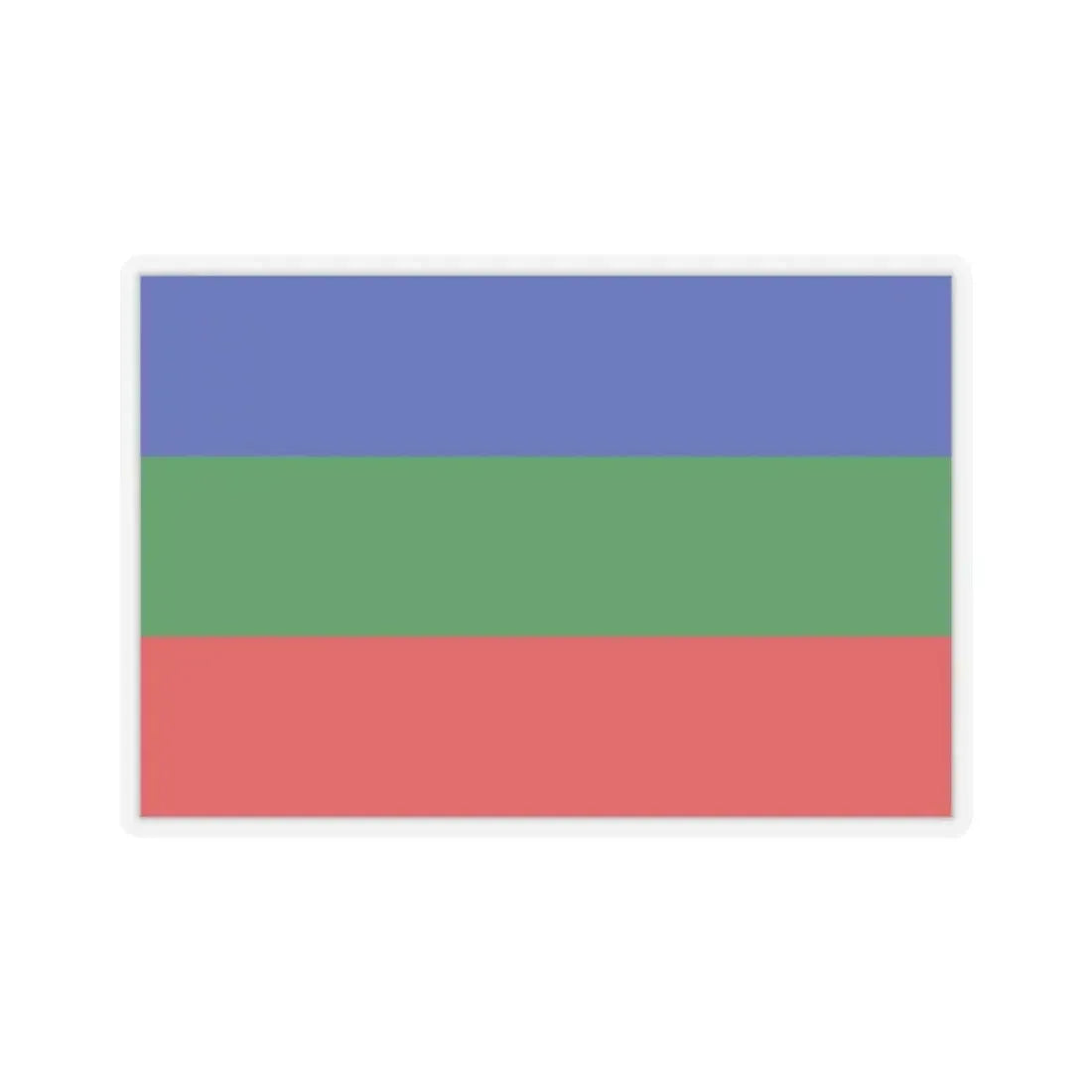 Flag of Villavicencio Meta Colombia - STICKER Vinyl Kiss-Cut Decal 4 Inch Transparent - The Sticker Space