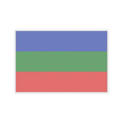 Flag of Villavicencio Meta Colombia - STICKER Vinyl Kiss-Cut Decal 4 Inch Transparent - The Sticker Space