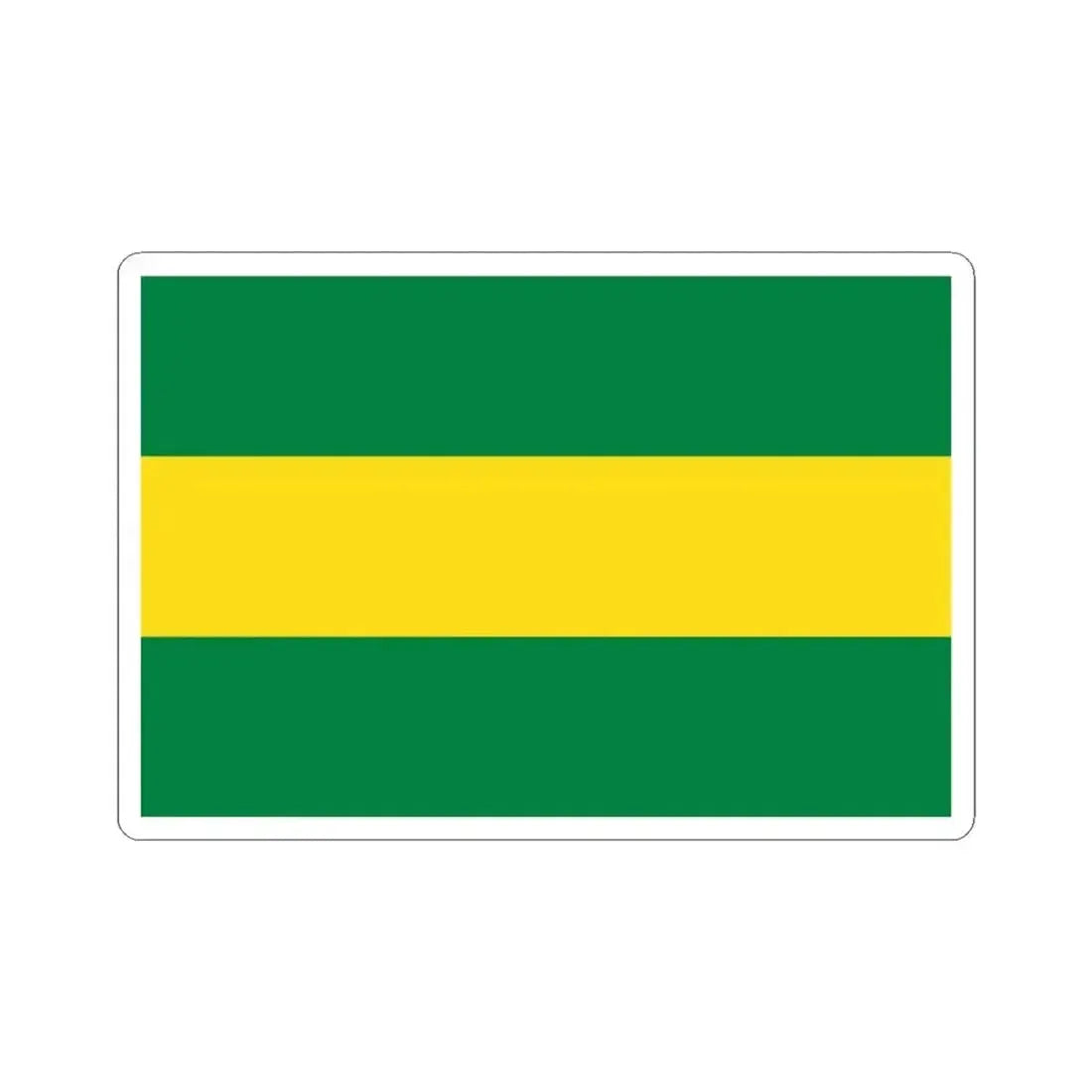 Flag of Vinces (Ecuador) STICKER Vinyl Kiss-Cut Decal 3 Inch White - The Sticker Space