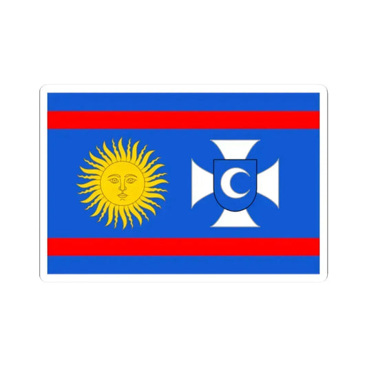 Flag of Vinnytsia Oblast (Ukraine) STICKER Vinyl Kiss-Cut Decal 2 Inch White - The Sticker Space