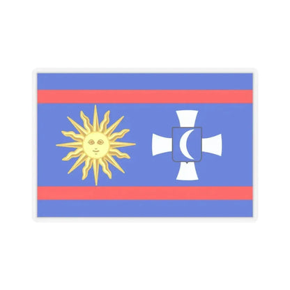 Flag of Vinnytsia Oblast Ukraine - STICKER Vinyl Kiss-Cut Decal 3 Inch Transparent - The Sticker Space